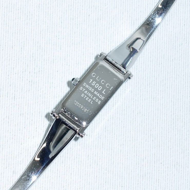 Gucci 1500 L Silver Watch White Dial 10