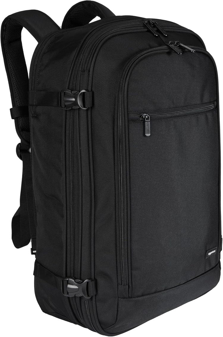 Black Expandable Cabin Backpack imagen 1