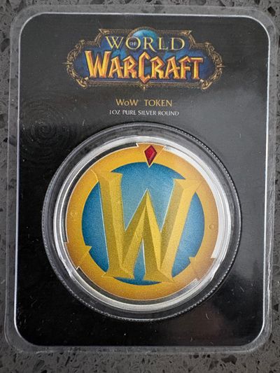 World Of Warcraft Wow Token 1Oz Silver Round