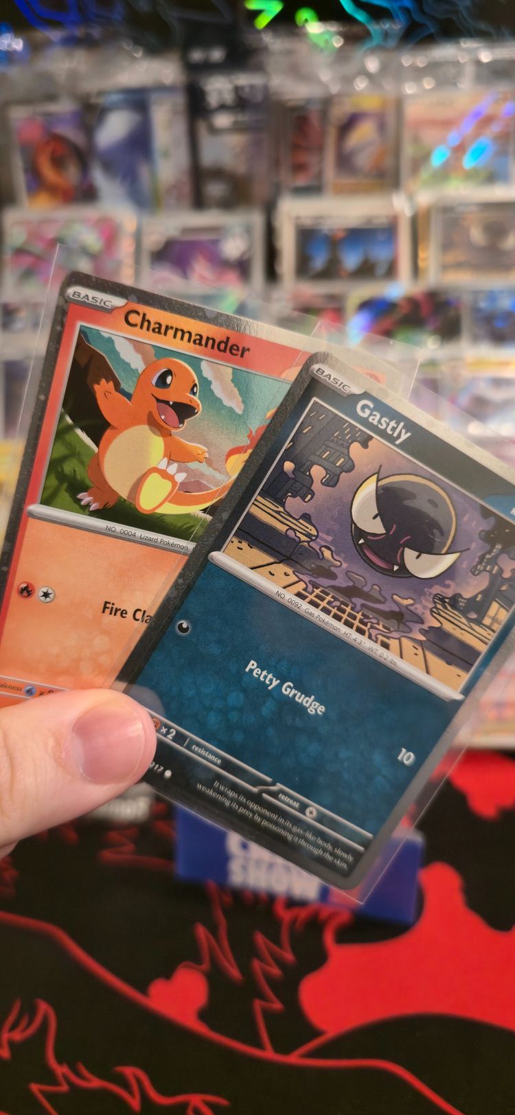 Charmander and Gastly cosmo promos