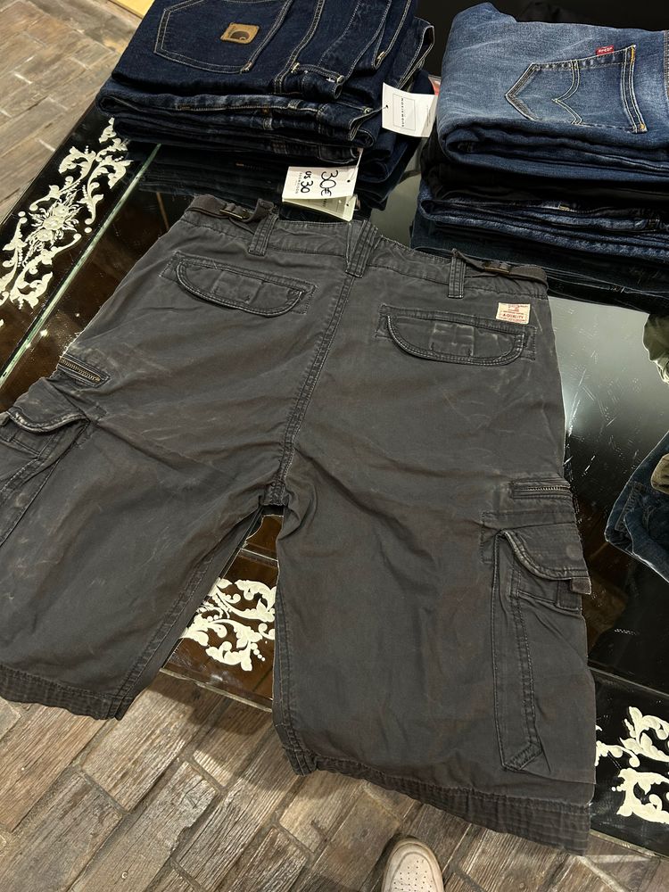 Black Cargo Shorts image 3