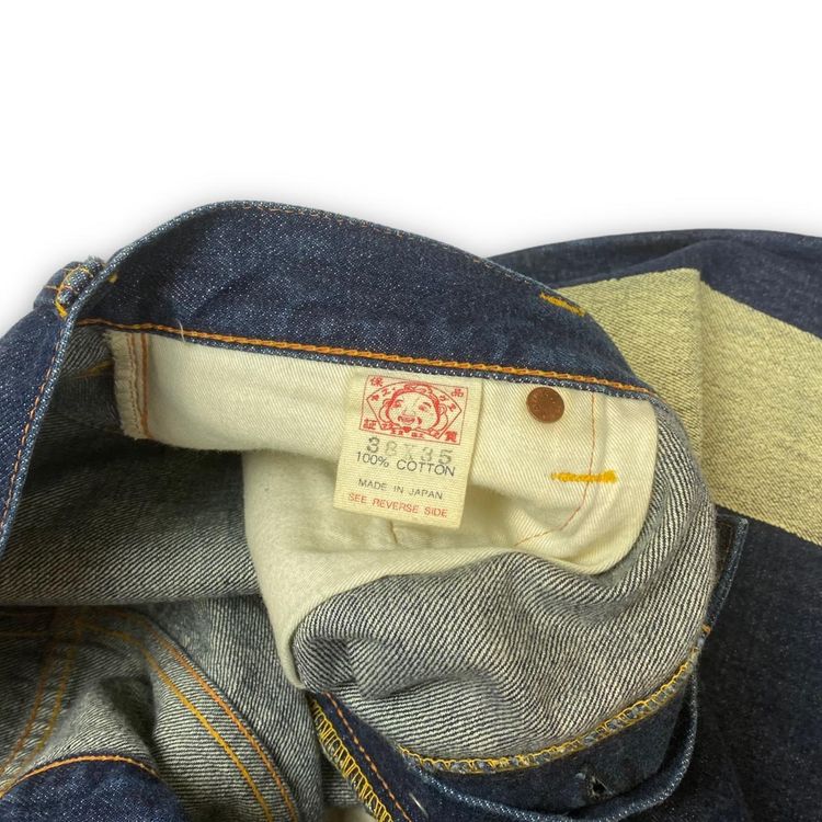 RARE Authentic Double-Sided Evisu White Daicock Baggy Selvedge Denim Jeans 3
