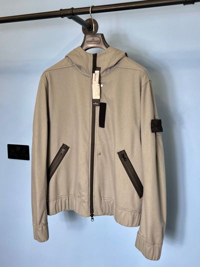 Medium Stone Island Shadow Project Grey SW 3L Wool Jacket