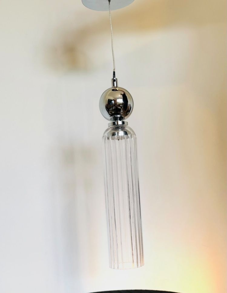 Immagine di Marks & Spencer Glass Pendant Light in Silver  1