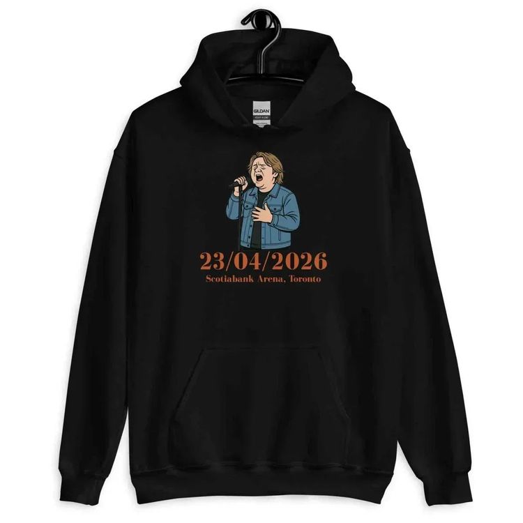 Lewis Capaldi Hoodie Alcyone213k Lewis Capaldi Hoodie Black Cotton Fleece Pullover product image