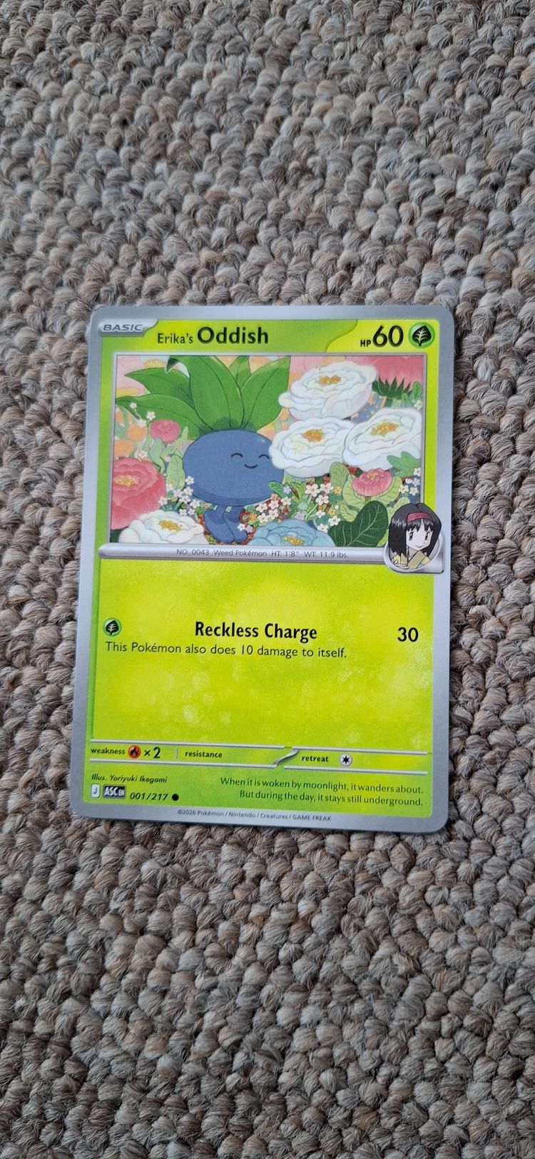 Pokémon Erika'S Oddish Pokémon Card product image