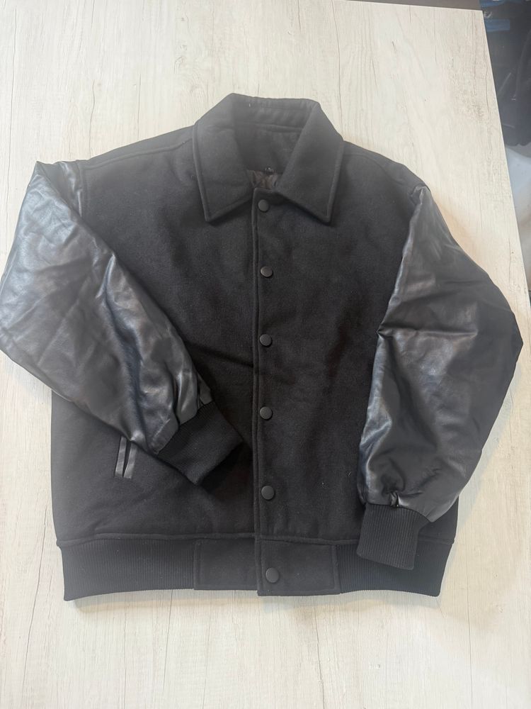 Other Black Jacket With Leather Sleeves product image