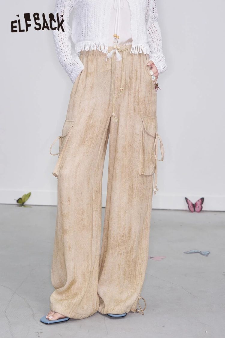 Beige Cargo Pants imagen 3