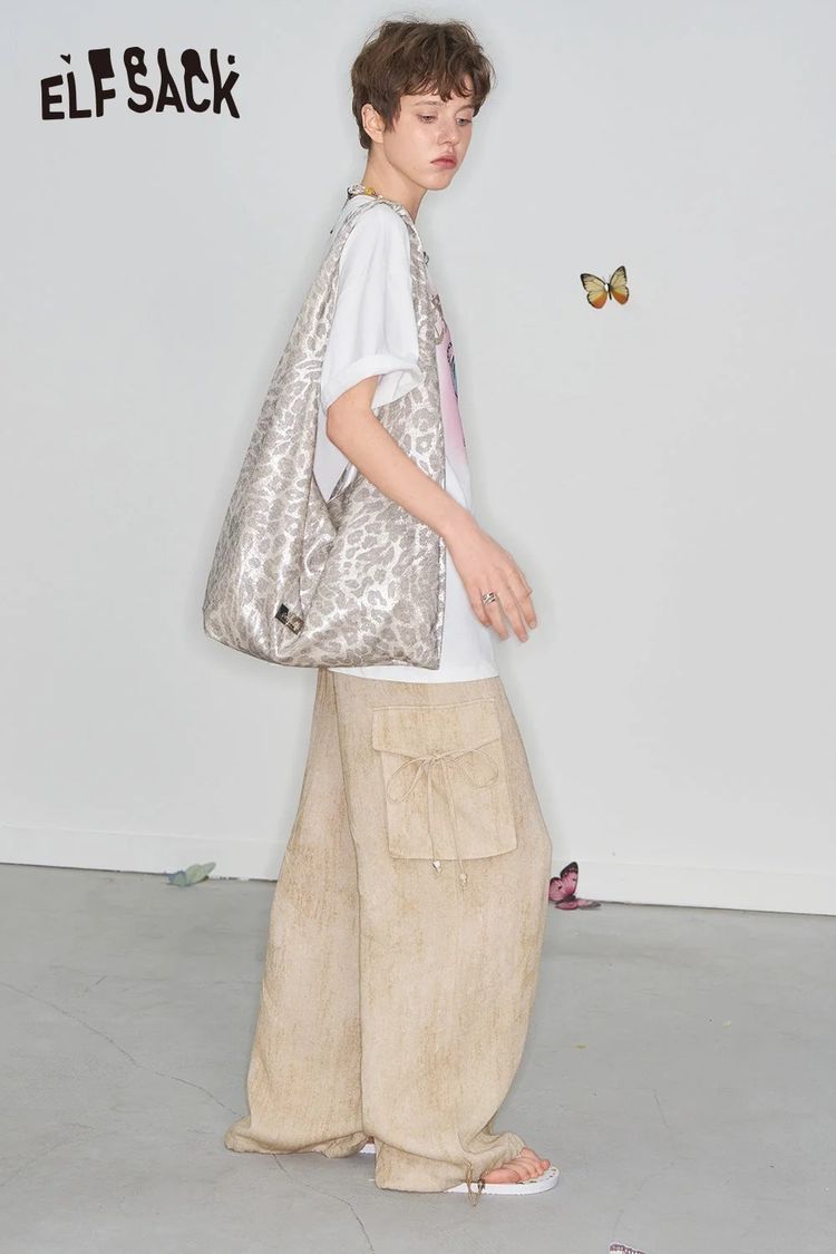 Beige Cargo Pants image 1