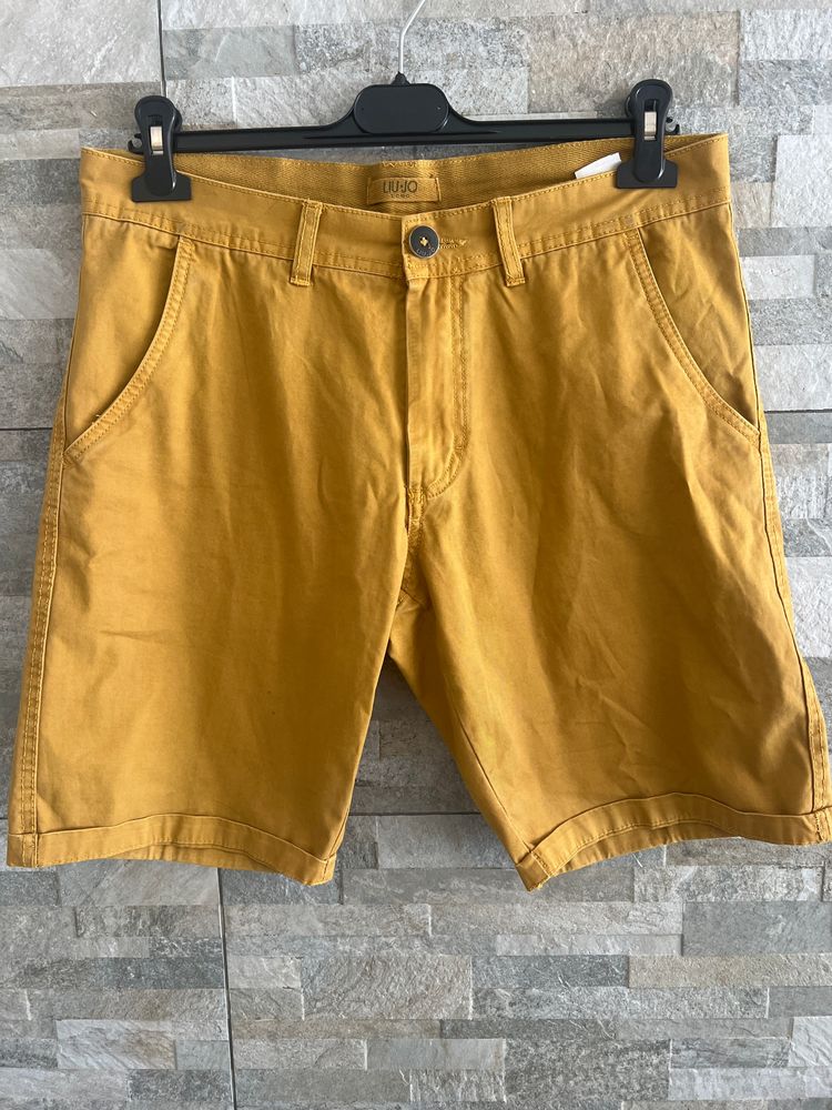 Liu Jo Men'S Mustard Yellow Shorts 46 ita