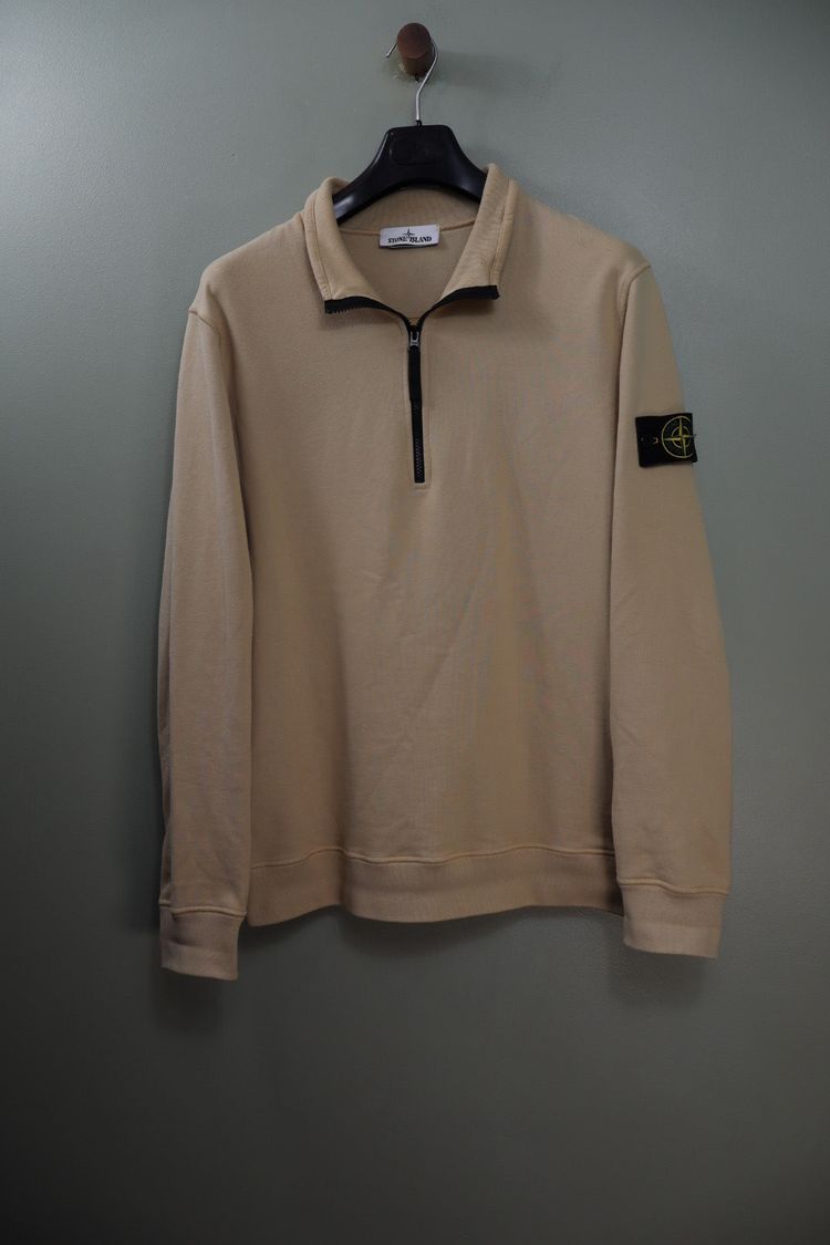 Stone Island Beige 1/4 Zip Jumper 6