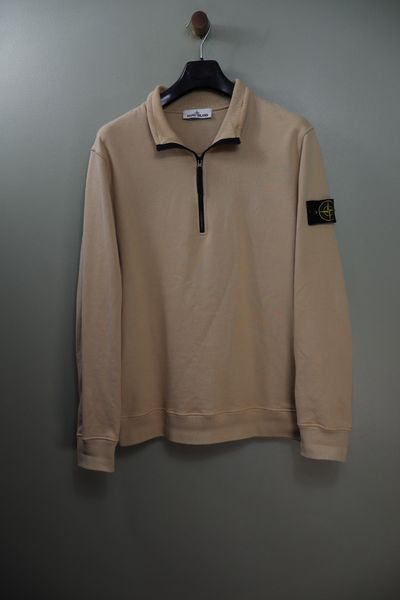 Stone Island Beige 1/4 Zip Jumper 6