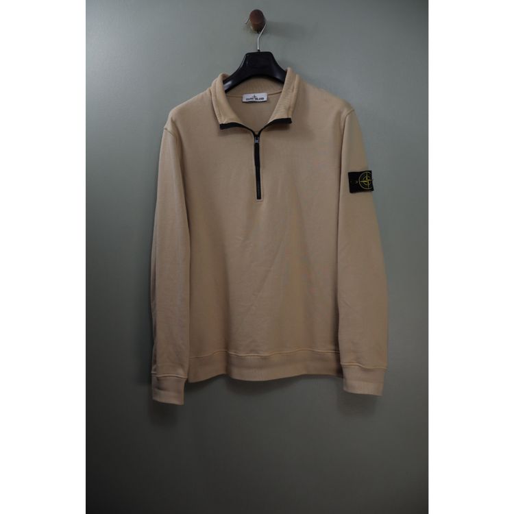 Stone Island Beige 1/4 Zip Jumper