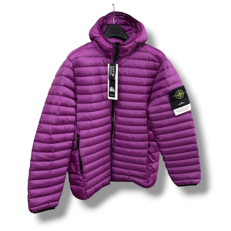 Stone Island Purple Loom Woven Down (L, 22")