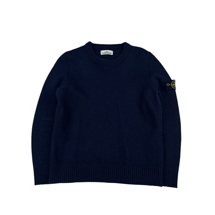 Stone Island 2016 Wool Navy Knitted Jumper - Large