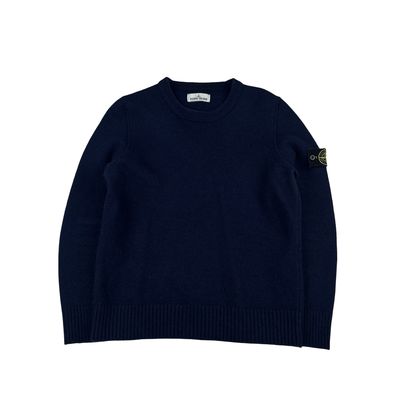 Stone Island 2016 Wool Navy Knitted Jumper - Large