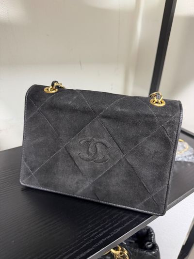 Chanel Black Suede Handbag