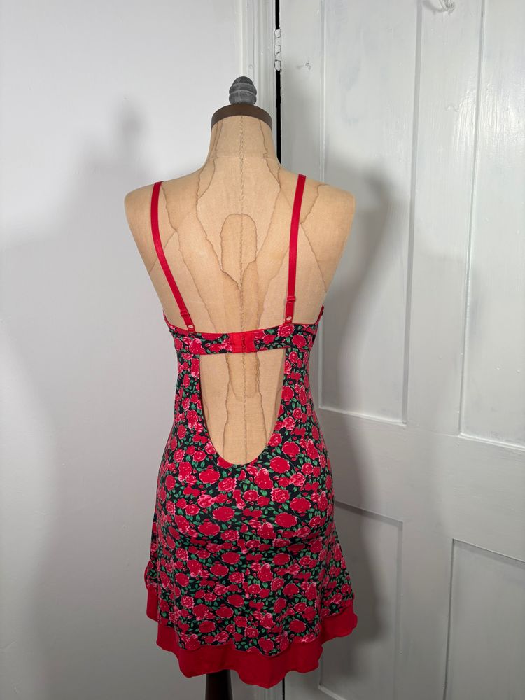 Y2K Floral Lingerie Slip Dress Babydoll Dress 5