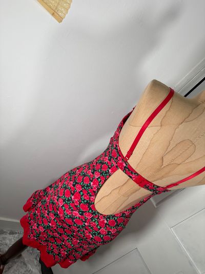Y2K Floral Lingerie Slip Dress Babydoll Dress 3