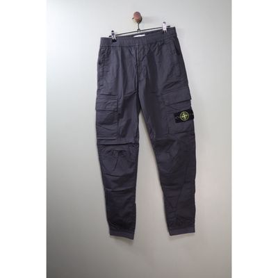 Stone Island Grey RE-T Cargo Bottoms