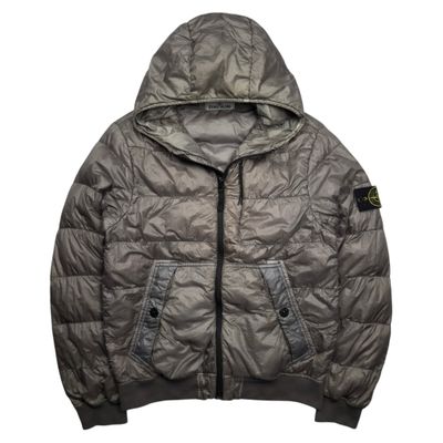 A/W 15 Stone Island Down_26 GR X SQM_N Down Puffer Jacket - Grey