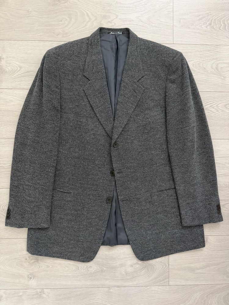 Giorgio Armani 1980s 3B Textured Wool Nylon Sport Jacket Blazer - Size XXL image 10