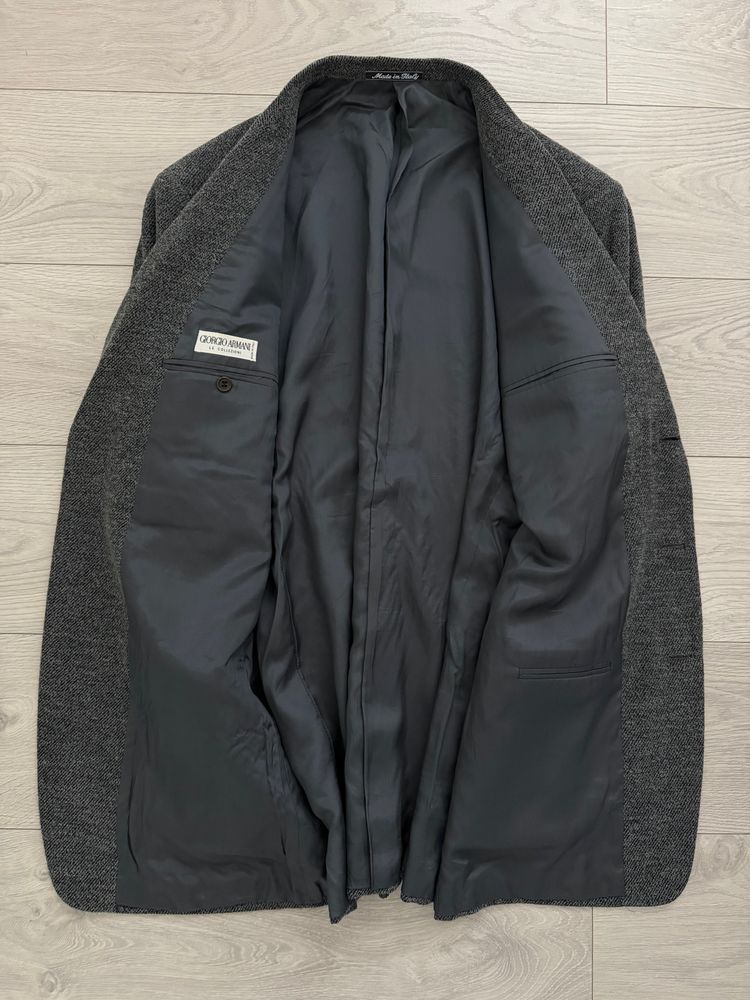 Giorgio Armani 1980s 3B Textured Wool Nylon Sport Jacket Blazer - Size XXL image 6