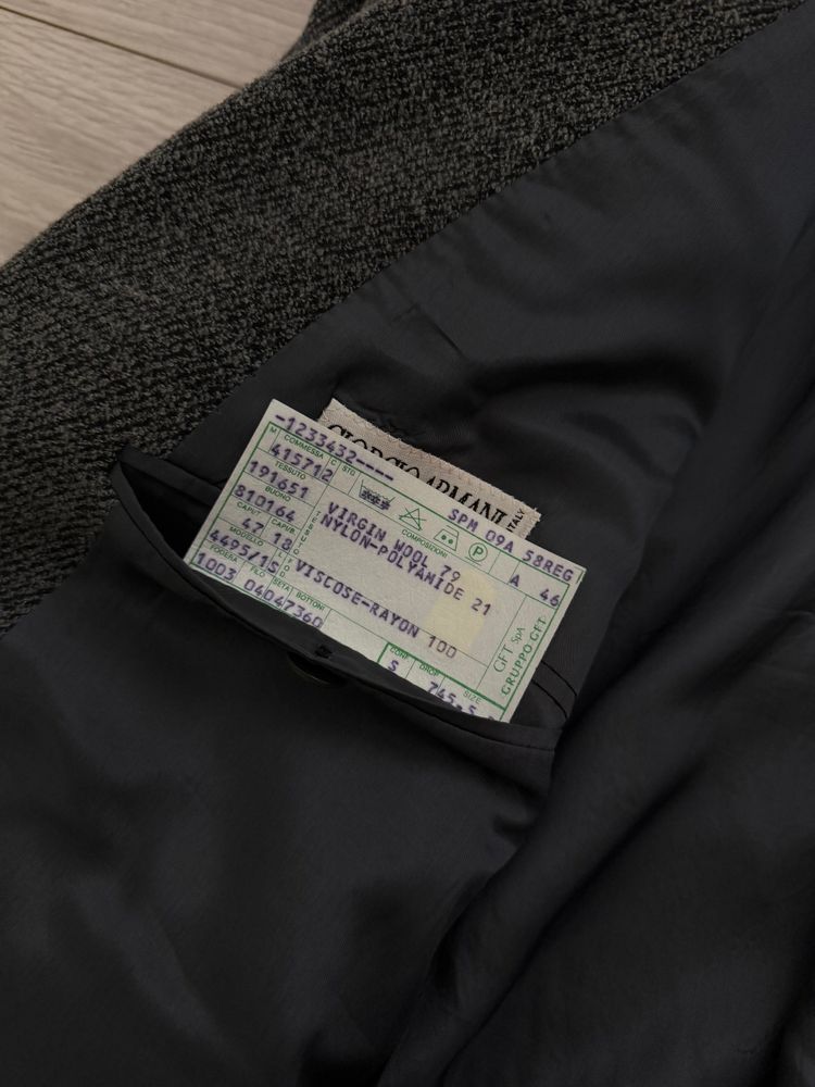 Giorgio Armani 1980s 3B Textured Wool Nylon Sport Jacket Blazer - Size XXL image 2