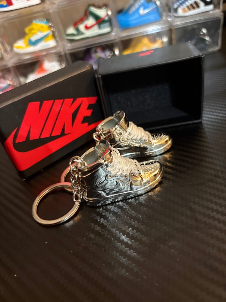 Nike Jordan’s Sneaker Keychains including pair and box image 1