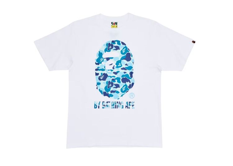 BAPE ABC Camo By Bathing Ape Tee White/Blue image 1