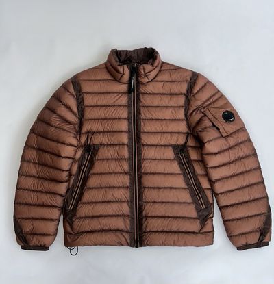 C.P. Company Men’s Puffer Coat Cedar Size 48 Medium Down Jacket DD Shell Goggle