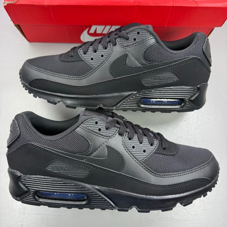 Nike Air Max 90 Size UK 9.5 Triple Black Men's Trainers CN8490-003 image 1