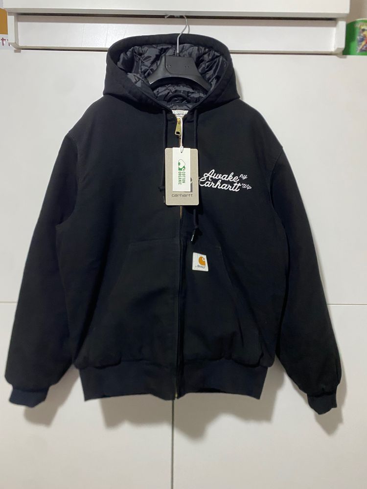 Carhartt Wip x Awake NY OG Active Jacket, size M, black with various embroidery, new with tag.