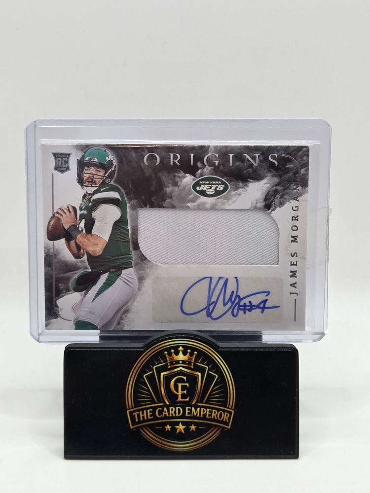 James Morgan (New York Jets) Autographed/Patch Card Origins Football 2020 imagen 1
