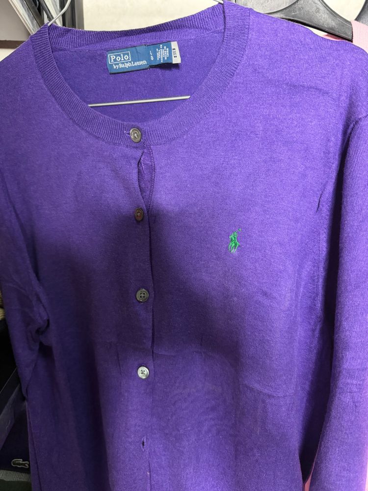 Polo Ralph Lauren Purple Cardigan Sweater