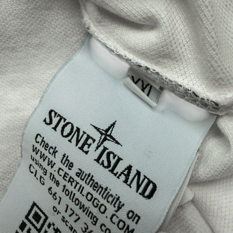 S/S 15 Stone Island Chest Pocket Polo Shirt - White imagen 4
