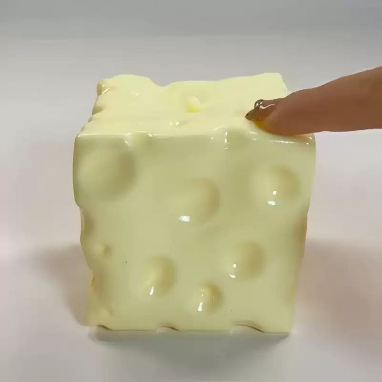 Cheese-Shaped Squishy Toy obraz 2