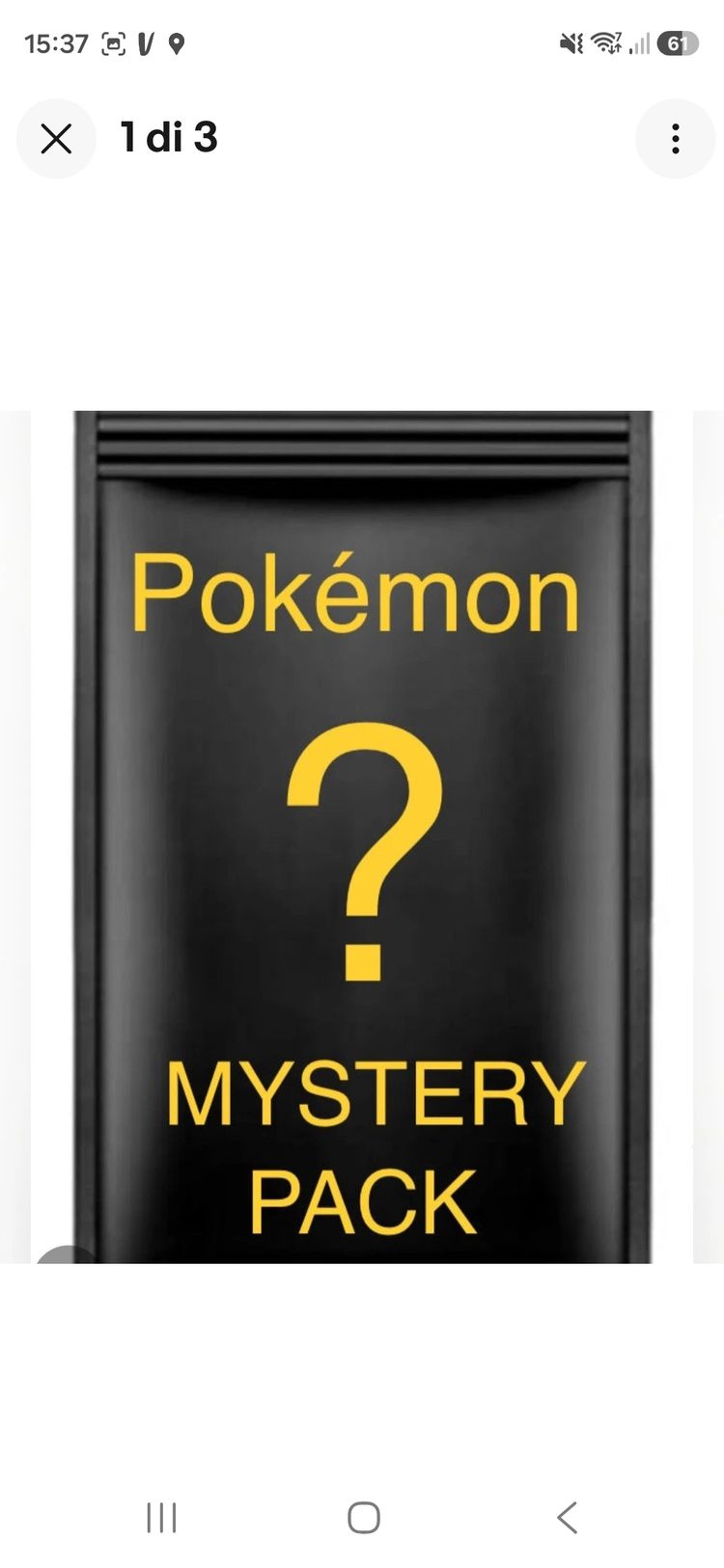 Pokémon Pokémon Mystery Pack 50 imagen del producto