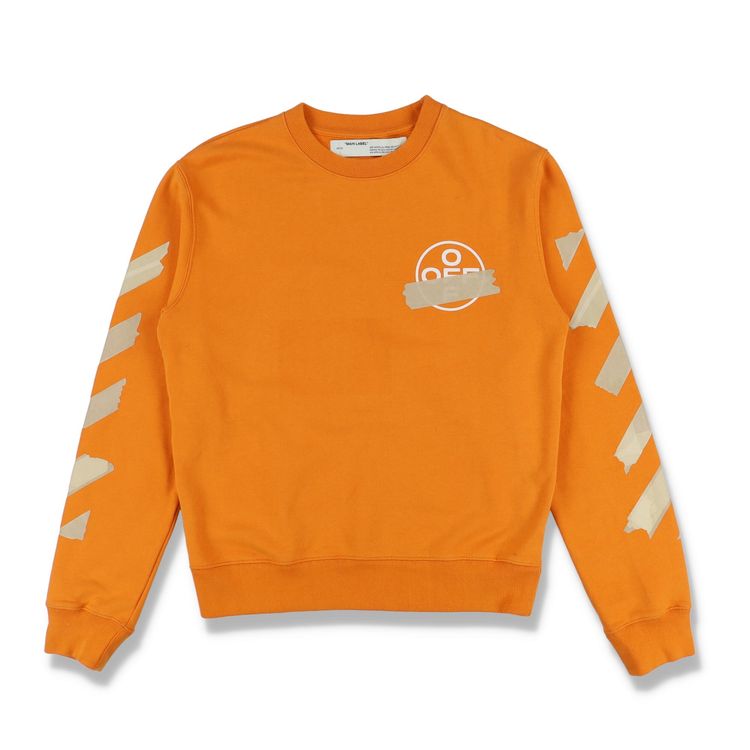 Off-White Orange Tape Arrows Logo Sweatshirt image 4