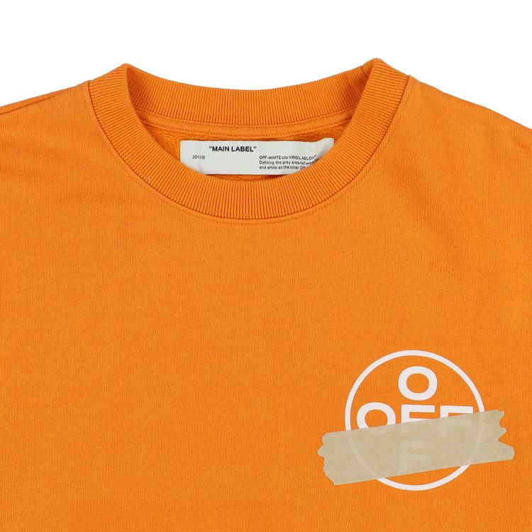 Off-White Orange Tape Arrows Logo Sweatshirt image 8