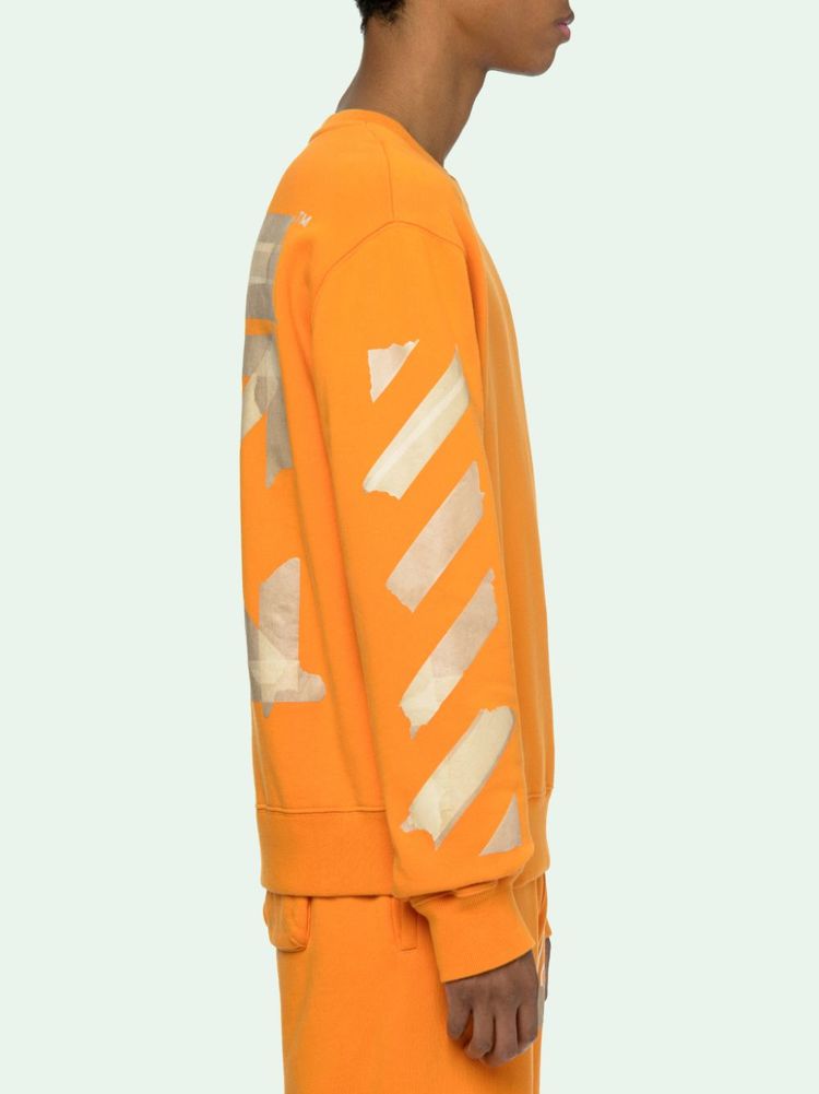 Off-White Orange Tape Arrows Logo Sweatshirt image 7