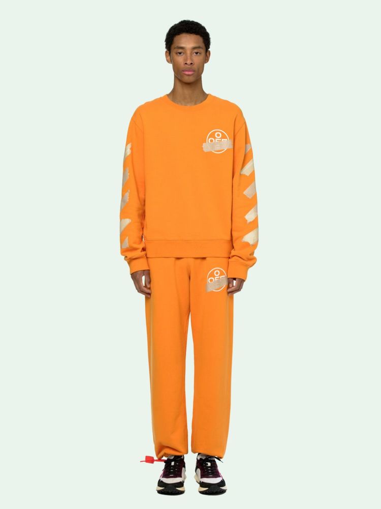 Off-White Orange Tape Arrows Logo Sweatshirt image 2