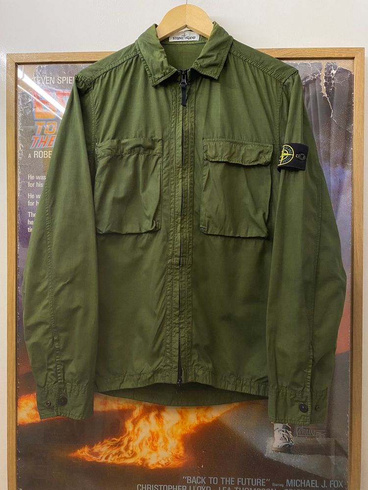 SS2018 Stone Island Double Cargo Pocket Badged Overshirt image 8