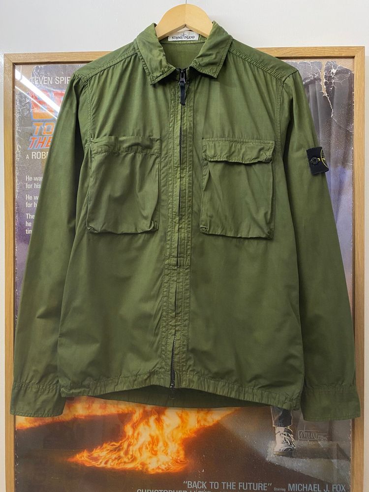 SS2018 Stone Island Double Cargo Pocket Badged Overshirt image 6