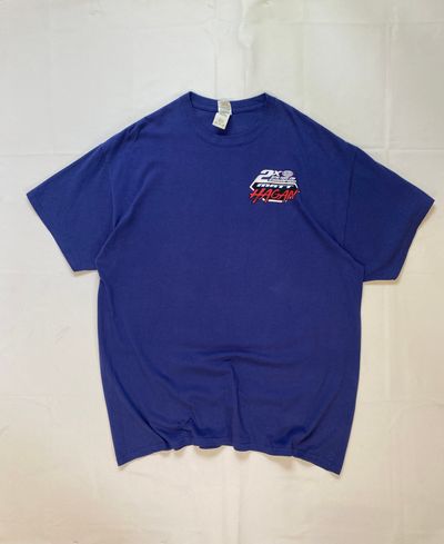 Vintage NHRA Racing Graphic Tee | Blue Matt Hagan Nitro Funny Car T-Shirt