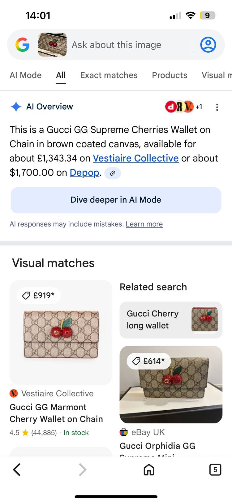 Gucci Gg Supreme Cherries Wallet 10