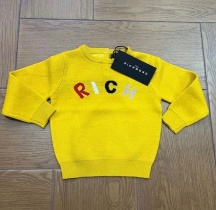 John Richmond Junior Maglioncino neonato 6 mesi Richmond Yellow Sweater product image