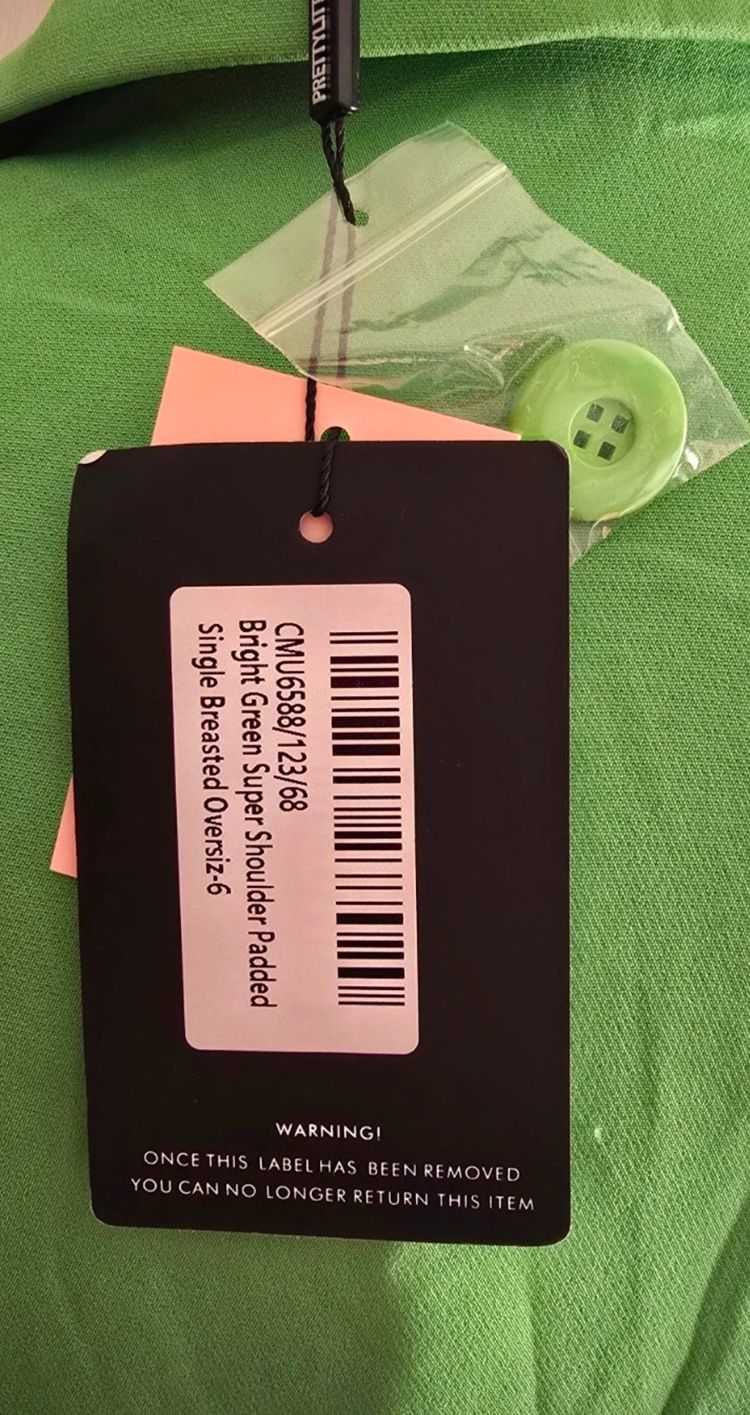 Immagine di Bright Green Single-Breasted Blazer 3