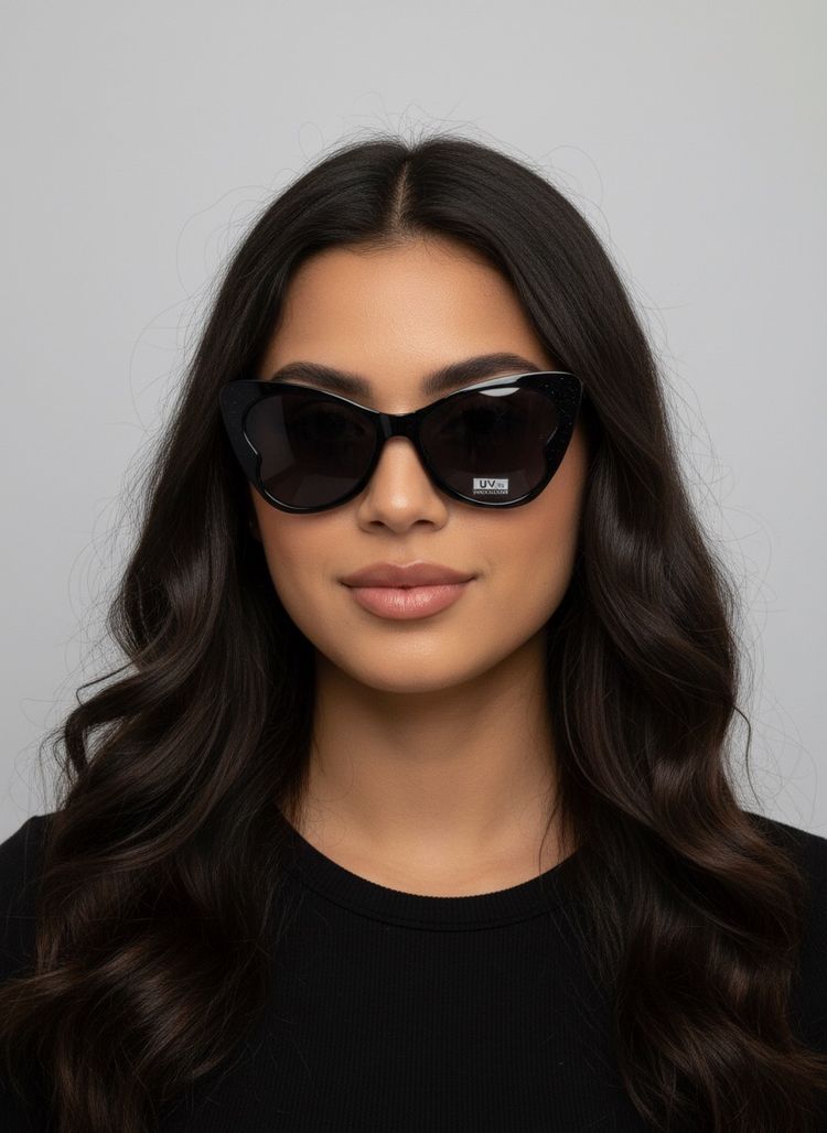 Black Cat-Eye Sunglasses Madrid 