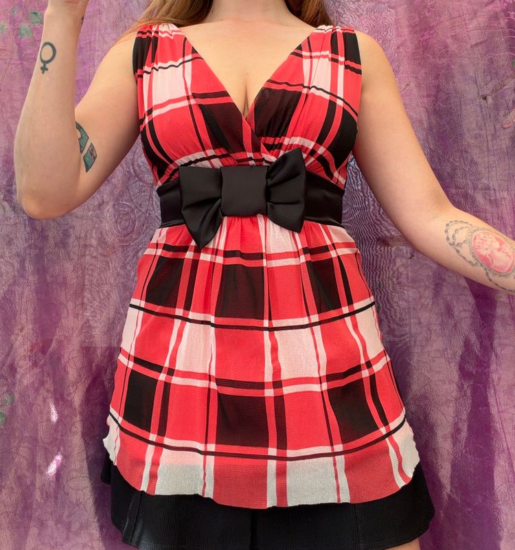 Y2K Mesh Peplum Top